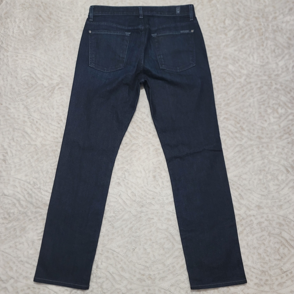 7 Seven For All Mankind Adrien Jeans Size 30 Men's Dark Wash - Picture 4 of 14